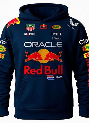 Худи oracle red bull racing formula 1 с логотипами спонсоров