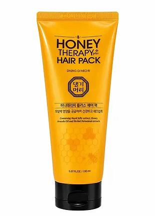 Восстанавливающая медовая маска для волос daeng gi meo ri honey plus hair pack