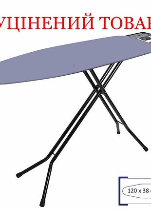 Доска для глажки casa si superstandard basic metallic 120x38 black/plain silver (cs95150g409) discounted