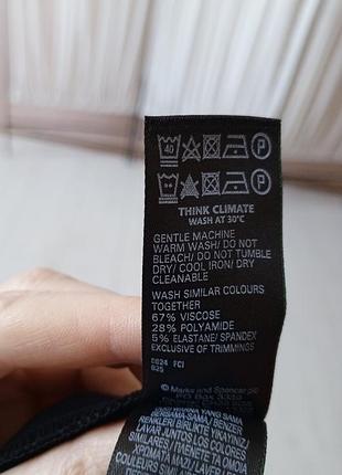Красива якісна плотна чорна юбка m&s. 4