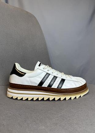 Оригінальні кросівки-туфлі adidas superstar & clot