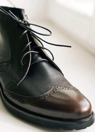 Чоловічі демі черевики коричневі ікос 41 розмір