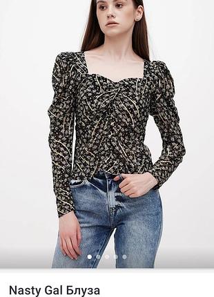 Розпродаж! жіноча блуза nasty gal з квітковим принтом