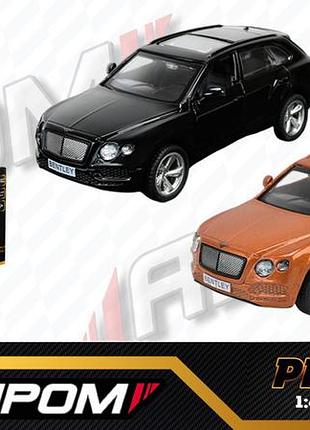 Машина автопром 1:45 bentley bentayga, 2 цвета, отк.двери, короб
