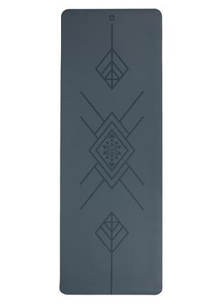 Йога-мат bodhi phoenix xl tribalign blue матовый 200x66x0.4 см