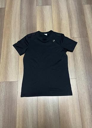 Футболка чоловіча gymshark чорна
