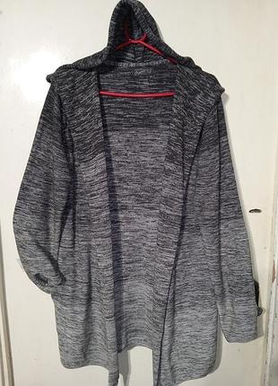Стильный 100% коттон мужской кардиган-кофта с капюшоном и карманами jack &amp; jones origina
