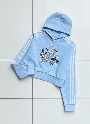 Вкорочене худі толстовка кофта  adidas для дівчинки 11-12 років