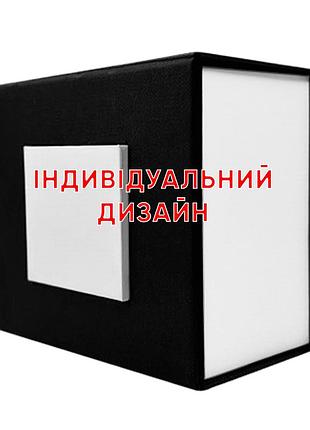 Коробочка картонная 1003 красно-белая индивидуальный дизайн