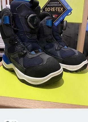 Черевики для хлопчика ecco gore-tex сині 25 розмір 15.5 см устілка