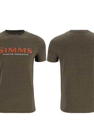 Футболка simms logo t-shirt loden heather xl (12803-1274-50)