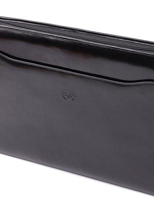 Оригинальная папка с блокнотом из гладкой натуральной кожи tony perotti 20850_1 (1278l nero) черный