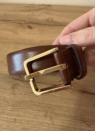 Ремінь zara натуральна шкіра