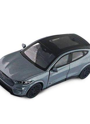 Машинка металлическая - ford mustang mach-e gt 2023 (серебристо-серый)