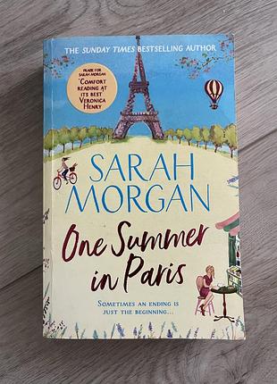 Художні + любовні романи + sarah morgan + one summer in paris + англійська, м'яка обкладинка