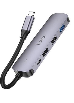 Usb-хаб hoco type-c multi-function.. ) metal gray ( ) 2