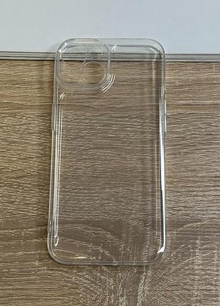 Чехол на iphone 13 прозрачный силиконовый тонкий с защитой камеры full camera