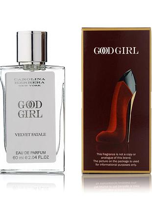 Жіночий парфум carolina herrera good girl velvet fatale 60 мл