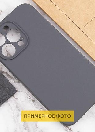 Чехол silicone case full camera protective (aa) no logo для apple iphone 16 plus (6.7") серый / dark gray 3