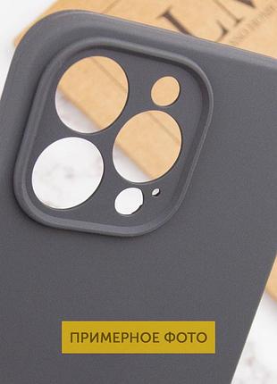 Чехол silicone case full camera protective (aa) no logo для apple iphone 16 plus (6.7") серый / dark gray 4