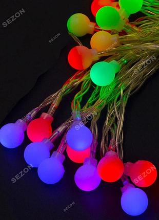 Фигурки led, "кульки", 5м+ переходник, мульти