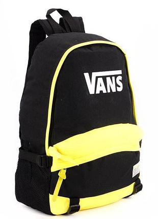 Рюкзак для молоді, жовто-чорний vans * 14см