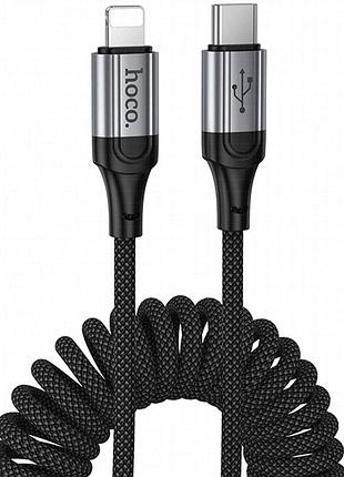 Дата кабель hoco x121 nuevo type-c to lightning 27w (1.5m) black