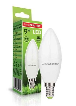 Лампа светодиодная 9w e14 cl (100) тм euroelectric