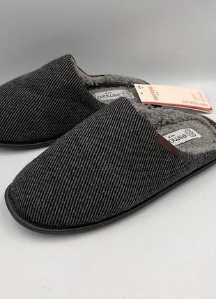 Тапки esmara pantoufles (herren hausschuhe) 44 eu 27 см сірий ian 484185_2501 00-00001545
