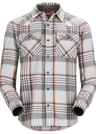 Сорочка simms santee flannel sterling/clay/carbon neo plaid xl (13559-537-50)