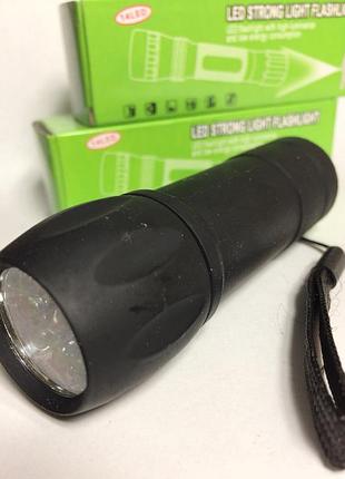 Фонарь ручной прорезиненный на батарейках x led bl / (240 шт/ясть)