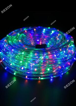 Дюралайт жельный круглый led 18м, мульти