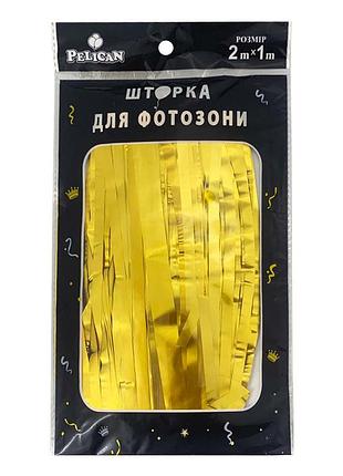 Шторка для фотозони "матова фольга" золото