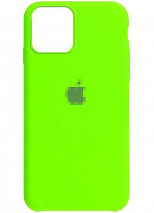Чехол для iphone 16 pro max силиконовый neon green защитный аксессуар для стильного оформления телефона
