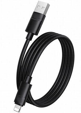 Дата кабель borofone bx123 leya usb to lightning 12w (1m) black 3