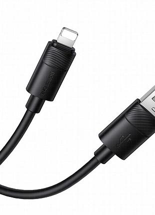 Дата кабель borofone bx123 leya usb to lightning 12w (1m) black 4