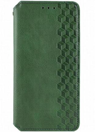 Кожаный чехол-книжка getman cubic (pu) для xiaomi redmi a3 зеленый
