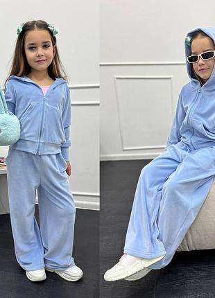 Велюровый косюм для девушек, 5 цветов 10