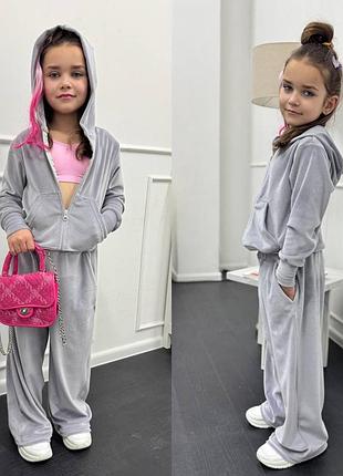 Велюровый косюм для девушек, 5 цветов 5