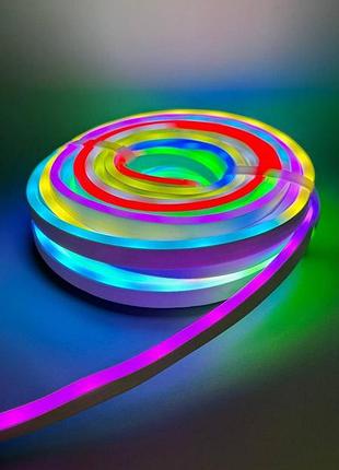 Неонова світлодіодна стрічка led neon rope light rgb ts- )