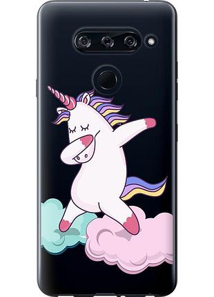 Чохол 2d пластиковий на телефон lg v40 thinq єдиноріг "4702t-1577-58250"