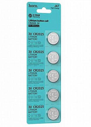Батарейки hoco ja7 (cr2025) button 5 pcs silver 3