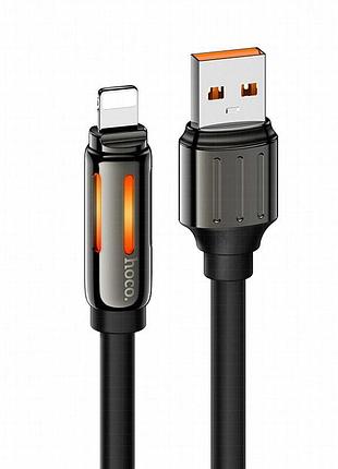 Дата кабель hoco u136 prize usb to lightning 2.4a (1.2m) black