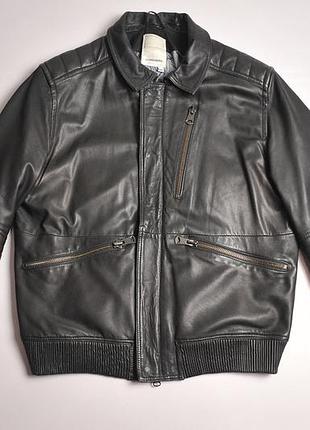 Мужская кожаная куртка j.lindeberg ray raw nappa leather jacket - l-xl смотрите замеры
