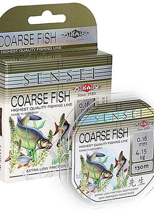 Леска mikado sensei coarse fish 150м 0,26мм 8,80кг (прозрачный)