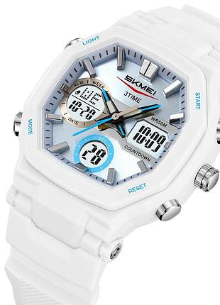 Годинники наручні skmei, white 3