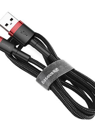 Кабель baseus cafule cable usb for lightning. red+black ( ) 4
