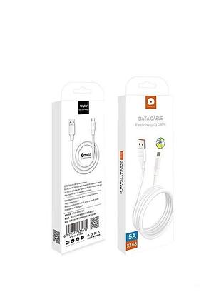 Кабель usb type-c 5а white ( ) 2