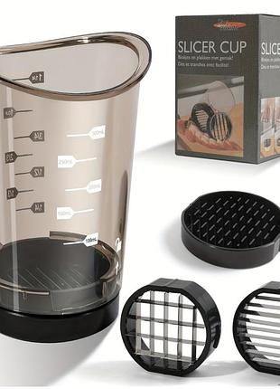 Контейнер-слайсер slicer cup.для нарезки и измельчения продуктов. )