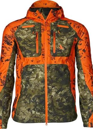 Куртка seeland vintage invis 50 зелений/помаранчевий